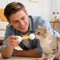 thumbnail image 4 of Yellow Rope Cat Toy Boredom Relief Teething Stick Dog Tease Stick Supplies, 4 of 6