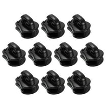 10 Pack Zipper Sliders, #5 Zipper Pull Replacement for Sewing Bags Coats Jackets, Black