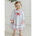thumbnail image 4 of BemeyourBBs Girls Long Sleeves Nightgowns Bow Doll Collar A-Line Pajama Dress, 4 of 9