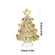 thumbnail image 3 of Mini Christmas Tree Glass Ornaments Small Glass Christmas Tree Christmas Miniature Mini Winter Figurines For Crafts Holiday Xmas Party Decor, 3 of 6
