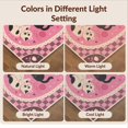 thumbnail image 7 of Design&I 8'x10' Washable Area Rug Pink Black Playful Kittens and Floral Accents Charming Cat Motifs with Butterfly Heart for Dining Room, Large Office, Lounge, Snag-Free, 7 of 7