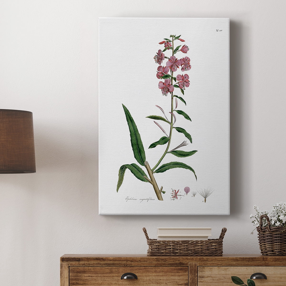 Rose Botanical I Premium Gallery Wrapped Canvas - Ready to Hang