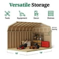 thumbnail image 5 of Little Cottage Co. 10x14 Classic Gambrel Barn with 6 ft. Sidewalls and Floor, Outdoor Wood Storage Shed Do-It-Yourself Precut Kit, 5 of 14