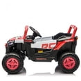 thumbnail image 2 of Xuanlur 12V 4.5AH Ride on UTV for Kids, Electric Car w/Parents Control & App Control, 25W*2 Motors Battery Powered w/Slow Start, Swing Function, Lights, Music, Ride on Toy for Kids Aged 3-6, Red, 2 of 7