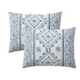 thumbnail image 4 of Indigo Ink Denim 3-Piece Navy Geometric Stripe Comforter Set, King, 4 of 5