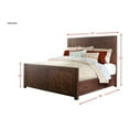thumbnail image 6 of Picket House Furnishings Dex King Size Wood Platform Bed with 4 Drawers, Walnut, 6 of 7