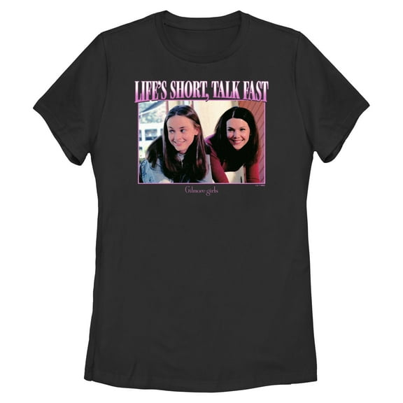 Womens Gilmore Girls Life's Short Talk Fast Portrait T Shirt