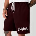 thumbnail image 2 of Mens Casual Shorts Lace-Up Elástico Cintura Bolsillo Ejercicio Fitness Hogar Pantalones de Media Longitud para Diario, 2 of 5