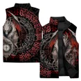 thumbnail image 4 of Chaleco frío moderno y versátil para hombre Chaleco con estampado floral de escorpión para hombre, cómodo y cálido, chaleco deportivo de ocio para hombre, 4 of 5