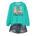 thumbnail image 4 of Alun Womens Long Sleeve T Shirts Happy Easter Festival Letter Print and Graphic Tee Tops 2026 Spring and Summer Casual Clothes Soft Comfortable Workout Leisure T-Shirt 2-Mint Green XXL, 4 of 4