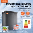 thumbnail image 4 of VEVOR Chest Freezer, 2.22 Cu.ft / 63 L Compact Deep Freezer, Free Standing Top Open Door Chest Freezers with 2 Removable Baskets & Adjustable Thermostat, Energy Saving & Low Noise, Black, 4 of 7