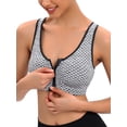 thumbnail image 2 of FUTATA Womens High Impact Sports Bras Padded Racerback Push-Up Bras Front Zipper Post Surgery Bra Seamless Workout Yoga Bras Tank Tops, 2 of 6