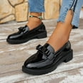 thumbnail image 3 of Mepaouo Loafers for Women Platform Penny Loafer Womens Slip on Casual Dressy Business Shoes, 3 of 8