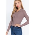 thumbnail image 3 of Notched Collar Zippered Sweater, 3 of 5