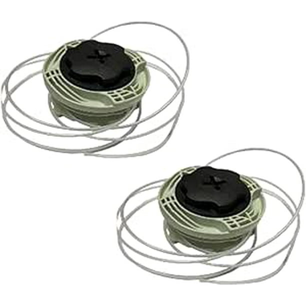 2 Carrete para cabezal compatible con stihl fs38 desbrozadora D.I. 20.11 D.E. 90.56 Alto 48.90