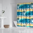 thumbnail image 3 of Boho Tropical Beach Shower Curtain with Vibrant Palm Trees, Waterproof Fabric, Machine Washable, Hooks Included, Summer Beach Palm Trees and Hawaiian Sunset, 3 of 5