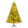 thumbnail image 1 of Costway 6 FT Artificial Christmas Tree with 814 Branch Tips, 700 Warm White LED Lights, 1 of 10
