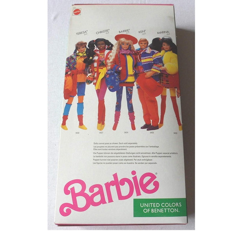 BARBIE UNITED COLORS Of Benetton Christie Shopping Doll # 9407 1990 Mattel NRFB EUR 131,07 - ES