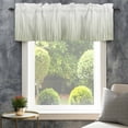 thumbnail image 4 of Sage Green Farmhouse Short Window Curtain Valances, Ombre Gradient Striped Minimalist Texture Rod Pocket Kitchen Valances for Living Room Bedroom Bathroom Cafe 42" x 12", 4 of 8