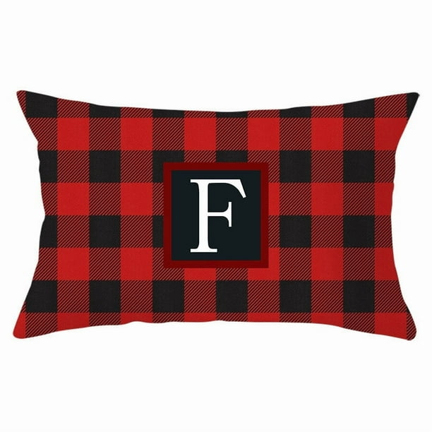 Funda de almohada navideña con diseño de muñeco sin rostro, gnomo enano, duende, enrejado, árbol de Navidad, copo de nieve, lino estampado, funda de almohada para sofá, funda de almohada de piel de me