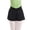 Black, variant on Girls Dance Shorts Ballet Practice Bottoms Stretch Nylon High Waist Ruffled Trim Athletic Performance Wear, Size 3-4 Years