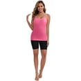 thumbnail image 5 of DARING DIVA Women's Modal Adjustable Straps Cami Tank Top 3-Pack S Rose Red, White, Black, 5 of 5