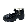 thumbnail image 2 of Zapatos británicos de suela gruesa para mujer, sandalias de Cosplay de tacón alto Vintage para niñas y estudiantes Wmkox8yii  shkj1129, 2 of 9