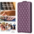 thumbnail image 5 of Feishell Vertical Flip Wallet Case for iPhone 16,for Women Men,Premium PU Leather with RFID Blocking Credit Card Slots Magnetic Shockproof Kickstand Phone Case for iPhone 16,Darkpurple, 5 of 9