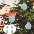 thumbnail image 2 of SHENGXINY Christmas Balls Ornaments (4pcs) Flocked Balls For Christmas Tree Ornaments Plastic Shatterproof Balls Velvet Hanging Xmas Ornaments For Christmas Decoration Light Blue, 2 of 6
