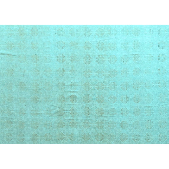 Ahgly Company Indoor Rectangle Abstract Light Blue Modern Area Rugs, 4' x 6'