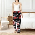 thumbnail image 6 of Lsque Fire and Rescue Truck Print Women's Pajama Pants, Lounge Pant - Comfortable Home Wear,Elastic Waistband, Stylish Design-Small, 6 of 9