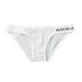 thumbnail image 4 of khonts,Men's Brief Sexy Mesh Low Waist Underwear U Convex Pouch Fun Breathable Underpants White M, 4 of 5
