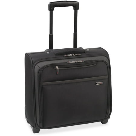 Detachable Wheeled Laptop Overnighter - Solo, USLCLA9014, US Luggage Rolling Laptop Overnighter Case, 1, Black