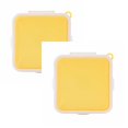 thumbnail image 1 of Oleegame 2PC Produce Storage Sandwich Containers Sandwich Box Food Storage Shape Holder Plastic For Lunch Boxes Bread Sandwich For Kids Adults Prep Microwave Dishwasher Yellow, 1 of 9