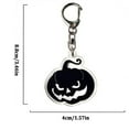 CHENZERO Cartoon Pumpkin Acrylic Keychain Bat Wing Keyring Decoration