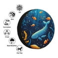 thumbnail image 4 of Naloa Whimsical Underwater Fantasy PVC Leather Spare Tire Wheel Cover Spare Tire Cover, for Car Truck SUV Camper Trailer Universal Fit(14-17in)-17 inch, 4 of 6