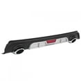 thumbnail image 3 of FAGINEY Car Refitting Rear Bumper Lip 2‑Outlet Dual Color Diffuser With Reflective Strip Fit For Vios 14‑16 Car Bumper Lip, 3 of 8