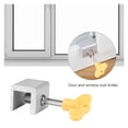 thumbnail image 4 of Aluminum Window Locks with Key Window Cable Limit Lock Adjustable Portable Alloy Security, 4 of 8