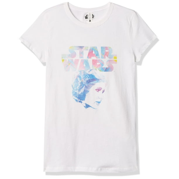 T-Shirt de Profil Princess Leia Moderne Star Wars pour Fille - White - X Small