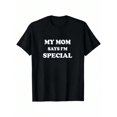 thumbnail image 2 of MAWOTEA My Mom Says I'm Special Letter Print Summer Graphic T-shirts for Outdoor Sports and Daily Wearing, Young Girls T-Shirts, Size from 3-13Y, 2 of 5