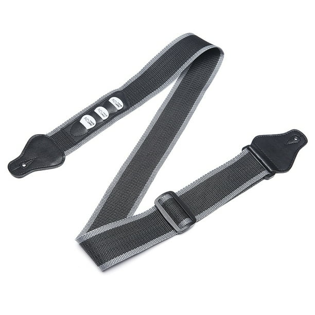 Adjustable Guitar Shoulder Straps Belt Electric Guitar Holder Strap Sling With Guitar Picks Slot