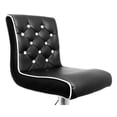 thumbnail image 2 of Best Master Swivel Bar Stool With Crystal and Tufted Look in Black (Set of 2), 2 of 3