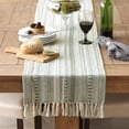 thumbnail image 4 of Camino de Mesa Trenzado a Rayas Estilo Campestre DII 38x195 cm, 4 of 9