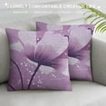 thumbnail image 3 of PHYHOO  Modern Throw Pillow Cushion Cover, Abstract Art Style Illustration of Swirling Ornaments and Irregular Dots, Decorative Square Accent Pillow Case,Violet White, 3 of 5
