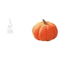 thumbnail image 1 of Escultura de calabaza de resina moderna con forma de llama, adorno decorativo para oficina, patio, estantería, sofá, cojín, dormitorio, regalo de, 1 of 8