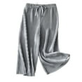 thumbnail image 1 of Wdgfv Girls Striped Wide Leg Paper Bag Pants High Waisted Drawstring Loose Palazzo Pants, 1 of 5
