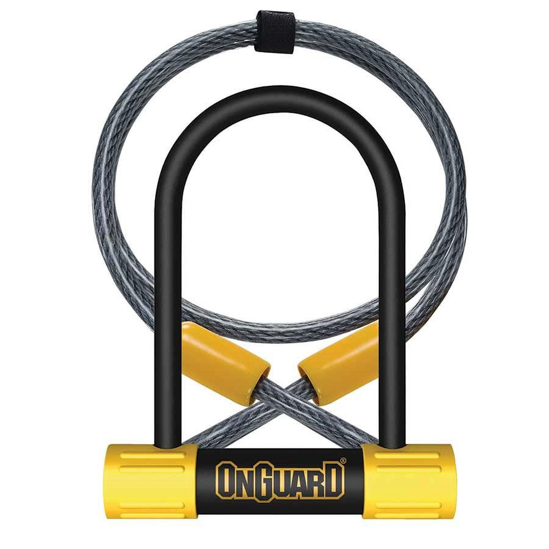 OnGuard 8015M Bulldog-Med-Dt U-Lock 3.5" X 6.9" 4' Cable