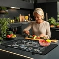 thumbnail image 3 of Renewold Electric Stove Cover Glass Stove Top Cover Heat Resistant Anti-slip Stovetop Protector Cover Cooktop Mat Extra Counter Space Extra Large, Dragonfly Flower Beautiful, 3 of 7