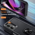 thumbnail image 5 of Military Grade TUFF Shockproof Hybrid Armor Case with Ring Grip for Motorola Moto G Power 5G 2023 - Black, 5 of 11