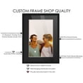 thumbnail image 5 of 14x19 Black Picture Frame with 11x16.5 Black Mat Opening for 11.5x17 Image, 0.75 Inch Border, UV, 5 of 8